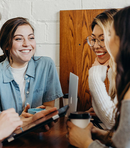 étudiants cours de management