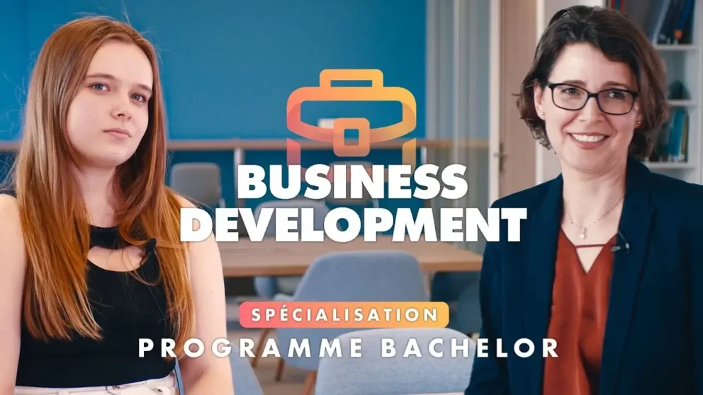 miniature youtube de la vidéo de présentation du bachelor business development